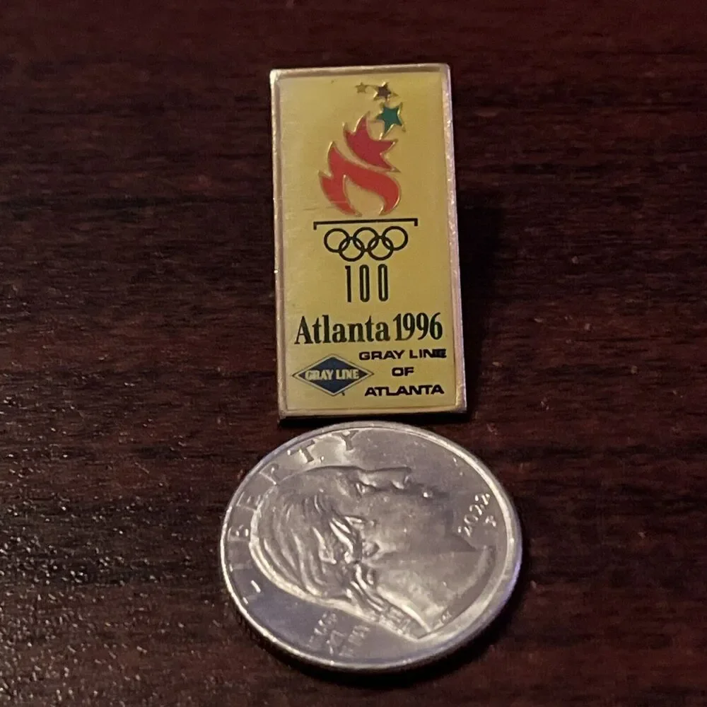 1996 Atlanta Olympics Gray Line Of‎ Atlanta Lapel Hat Pin